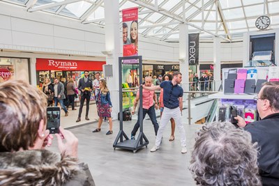 Fashion on the Move at the darwin Centre and Pride hIll centre in Shrewsbury with models Tom, Lee, Bayley and Michaela.